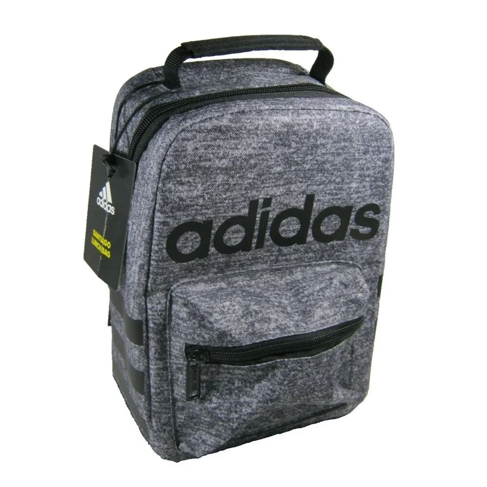 ADIDAS SANTIAGO Lunch Box Bag Cooler Gray Black One Size